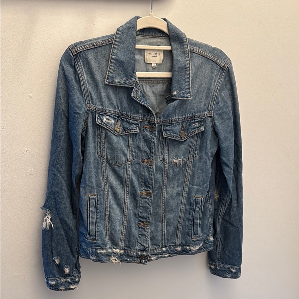 Distressed Blue Denim Jacket